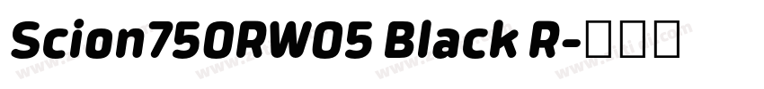 Scion750RW05 Black R字体转换 Scion750RW05 Black R字体转换